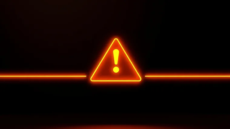 Triângulo de alerta laranja